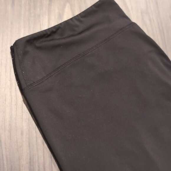 3/$20 Athletic Works Full Length Leggings Sporty Active Solid Black Buttery Soft - Picture 3 of 7